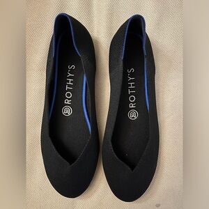 Rothy's Women’s The Flat True Black Round Toe - Size 8